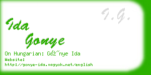 ida gonye business card